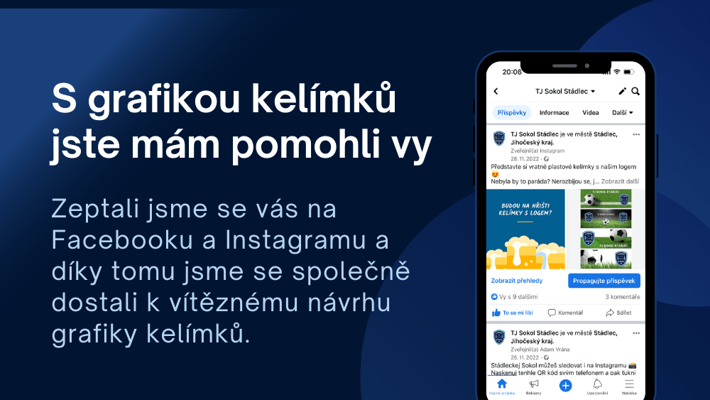 Zeptali jsme se vás na názor ohledně grafiky nových kelímků TJ Sokol Stádlec