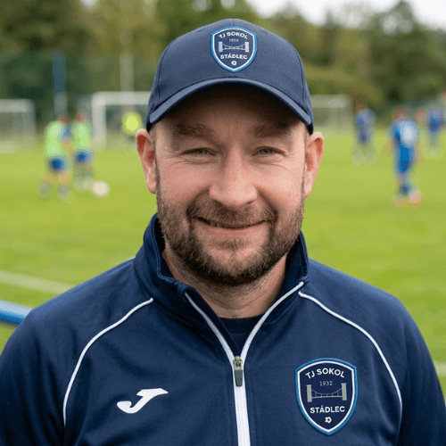 Jednatel a trenér TJ Sokol Stádlec - Vítězslav Kouba